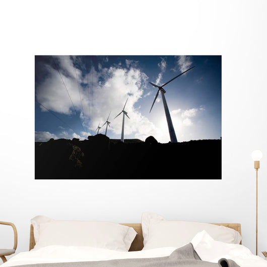 Wind Turbines Ascension Auxiliary Wall Decal Design 3