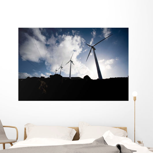 Wind Turbines Ascension Auxiliary Wall Decal Design 3