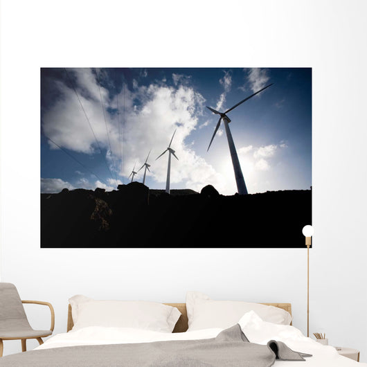 Wind Turbines Ascension Auxiliary Wall Decal Design 3