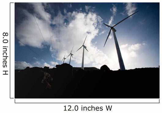 Wind Turbines Ascension Auxiliary Wall Decal Design 3