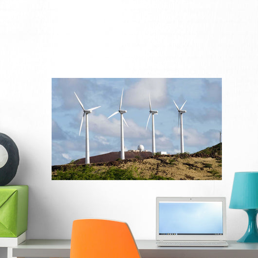Wind Turbines Ascension Auxiliary Wall Decal Design 2