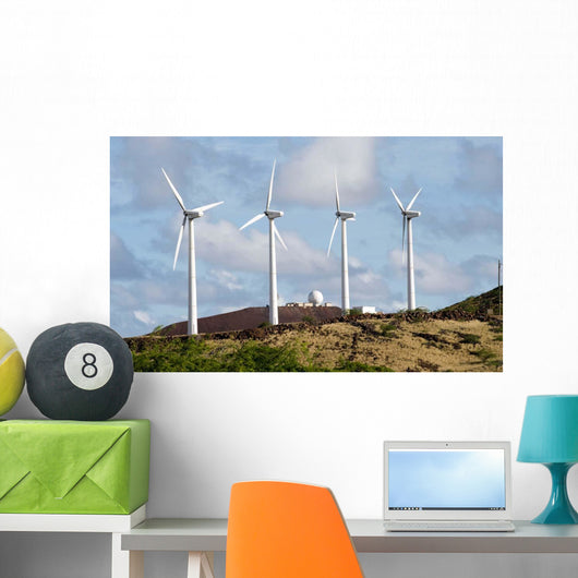 Wind Turbines Ascension Auxiliary Wall Decal Design 2