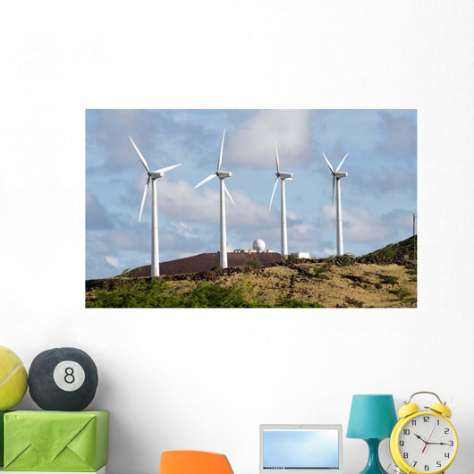 Wind Turbines Ascension Auxiliary Wall Decal Design 2