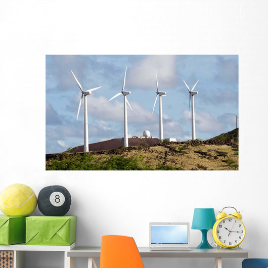 Wind Turbines Ascension Auxiliary Wall Decal Design 2