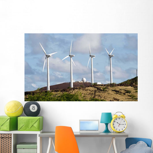 Wind Turbines Ascension Auxiliary Wall Decal Design 2