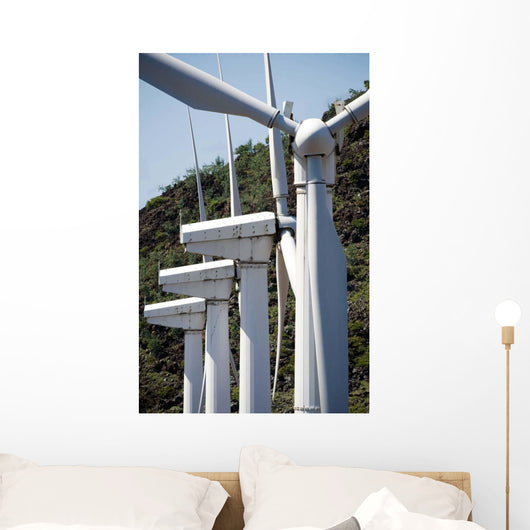 Wind Turbines Ascension Auxiliary Wall Decal Design 1