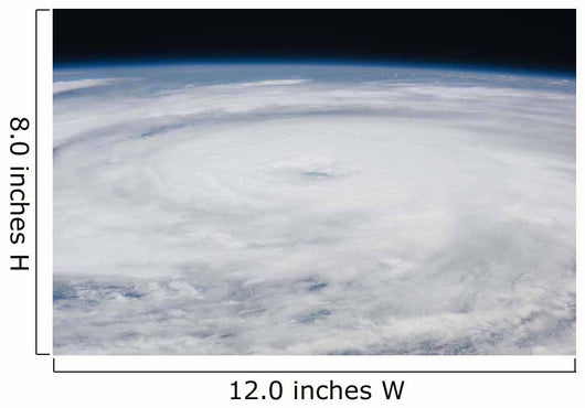 Hurricane Bill Atlantic Ocean Wall Decal Design 2