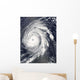 Hurricane Bill Atlantic Ocean Wall Decal Design 1