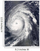 Hurricane Bill Atlantic Ocean Wall Decal Design 1