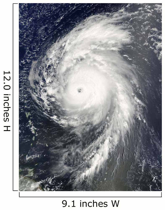 Hurricane Bill off Lesser Wall Decal
