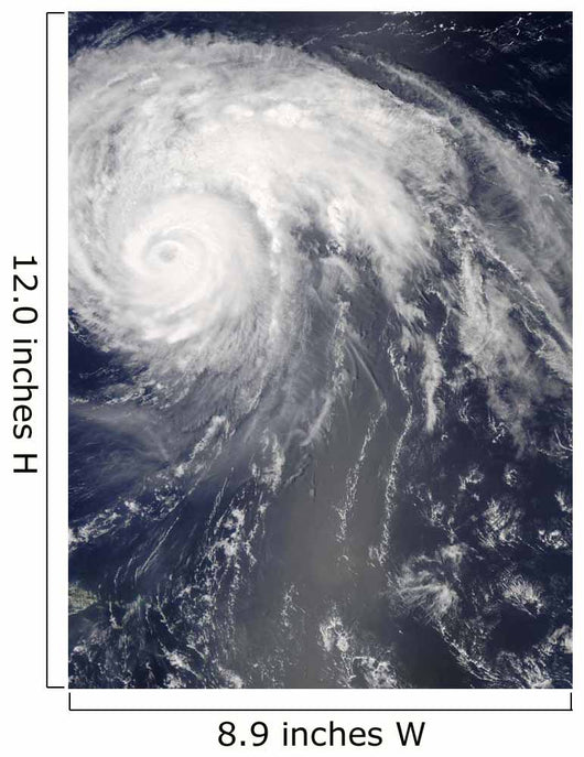 Hurricane Bill off Bermuda Wall Decal