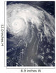 Hurricane Bill off Bermuda Wall Decal