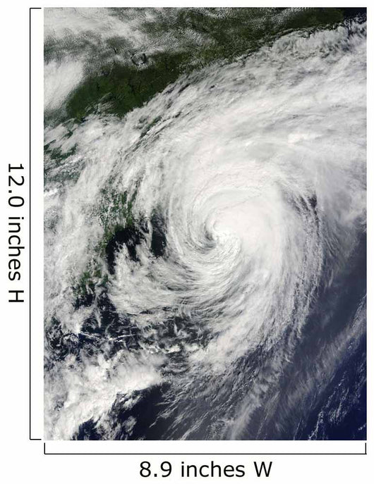 Hurricane Bill over Nova Wall Decal