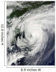 Hurricane Bill over Nova Wall Decal