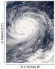 Typhoon Choi-wan West Mariana Wall Decal