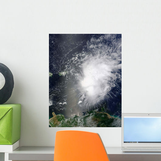 Tropical Storm Erika over Wall Decal