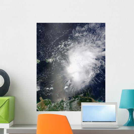 Tropical Storm Erika over Wall Decal