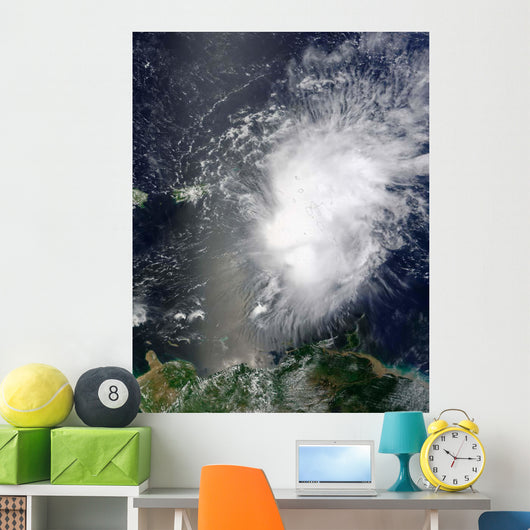 Tropical Storm Erika over Wall Decal
