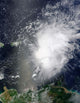 Tropical Storm Erika over Wall Decal
