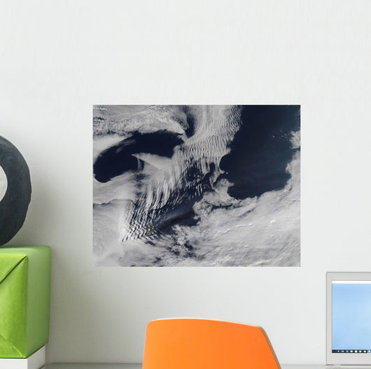 Ship-wave-shaped Clouds South Indian Wall Decal