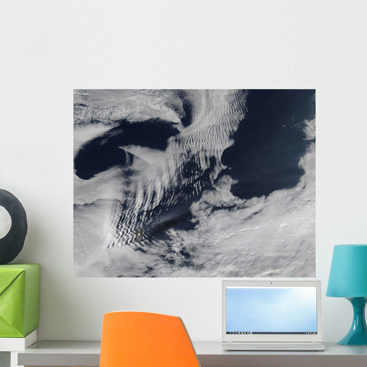 Ship-wave-shaped Clouds South Indian Wall Decal