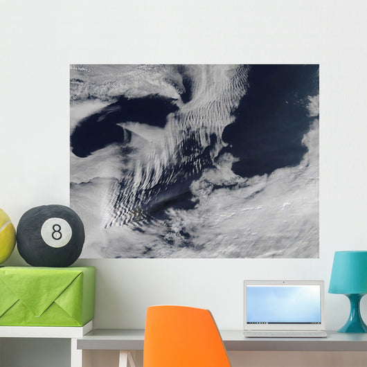 Ship-wave-shaped Clouds South Indian Wall Decal