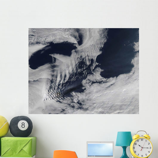 Ship-wave-shaped Clouds South Indian Wall Decal