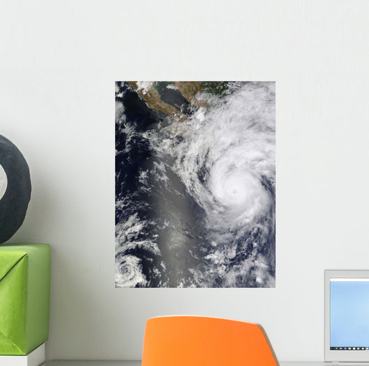 Hurricane Jimena over Baja Wall Decal