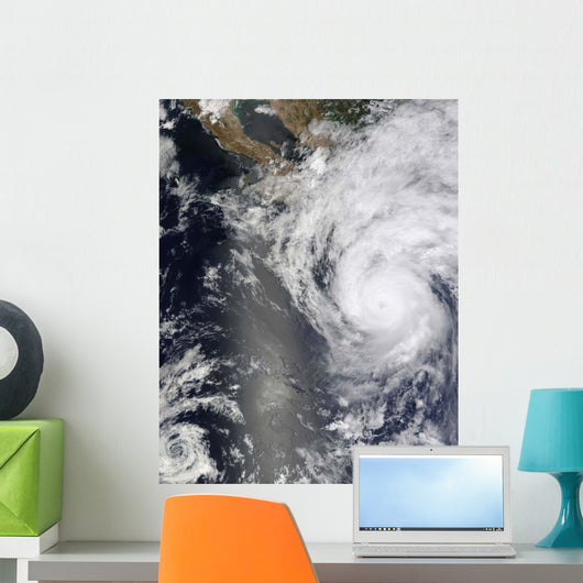 Hurricane Jimena over Baja Wall Decal