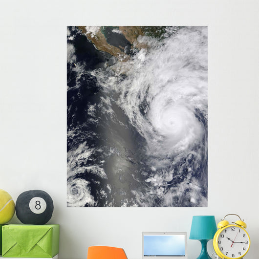 Hurricane Jimena over Baja Wall Decal