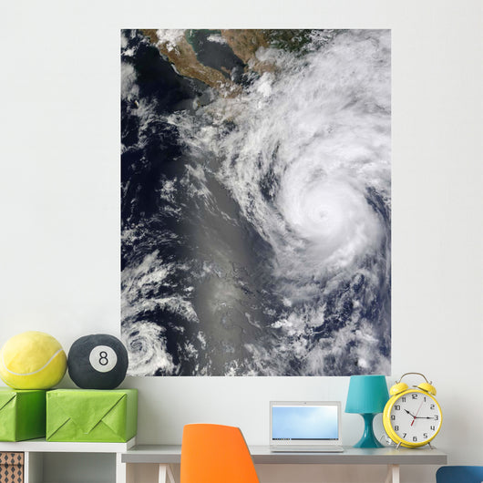 Hurricane Jimena over Baja Wall Decal
