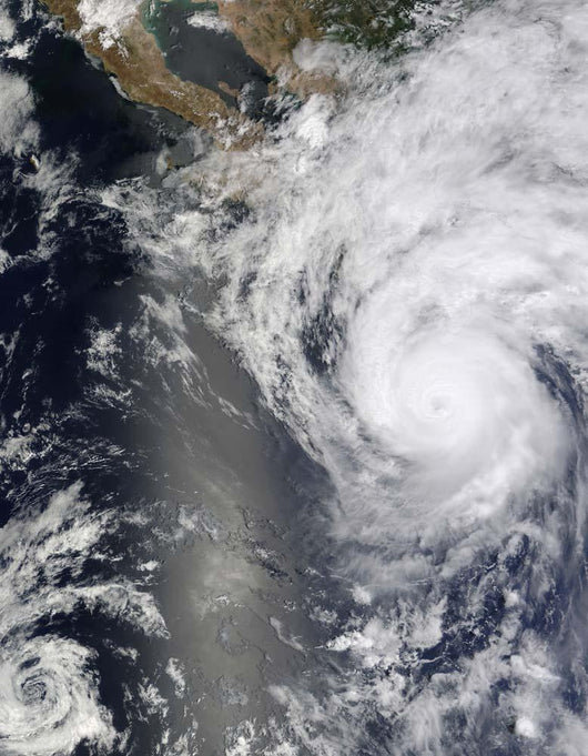 Hurricane Jimena over Baja Wall Decal