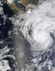 Hurricane Jimena over Baja Wall Decal