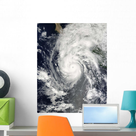 Hurricane Jimena Approaching Baja Wall Decal