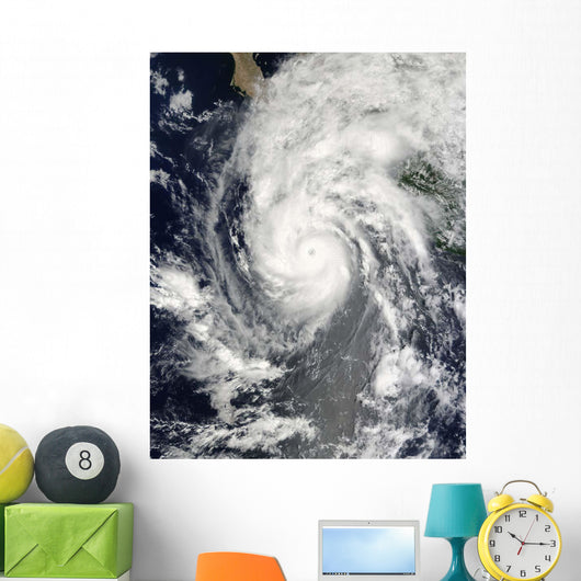 Hurricane Jimena Approaching Baja Wall Decal