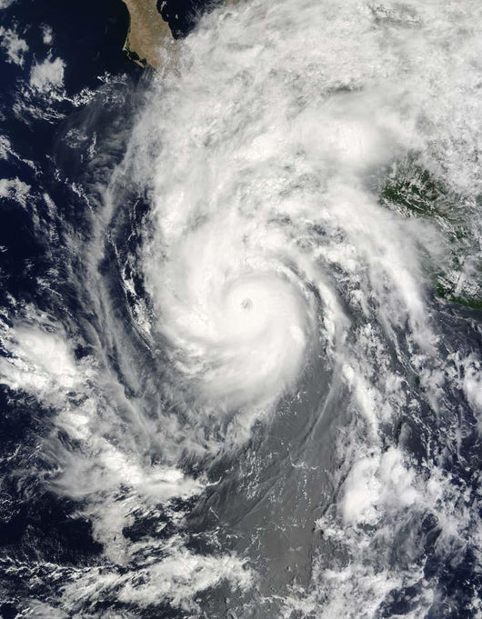 Hurricane Jimena Approaching Baja Wall Decal