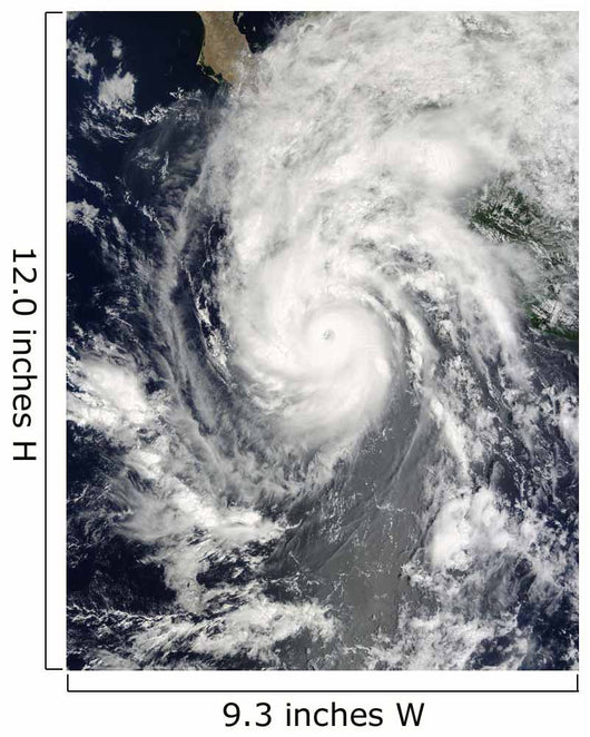 Hurricane Jimena Approaching Baja Wall Decal