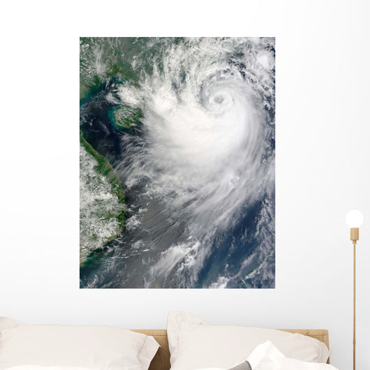 Tropical Storm Koppu Nearing Wall Decal