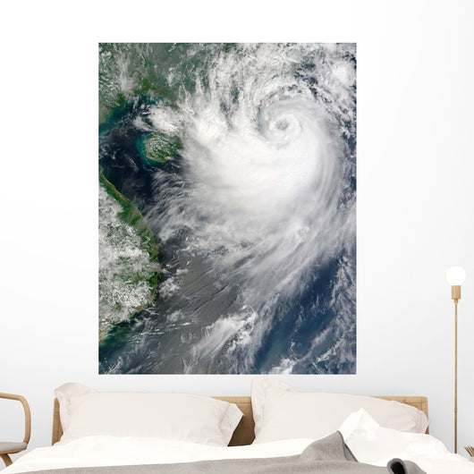 Tropical Storm Koppu Nearing Wall Decal