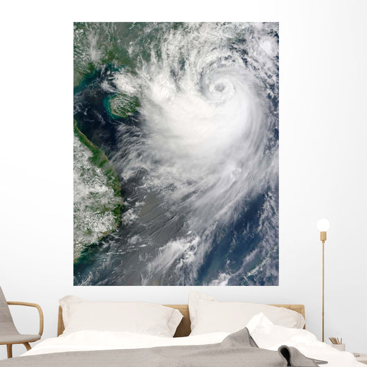 Tropical Storm Koppu Nearing Wall Decal