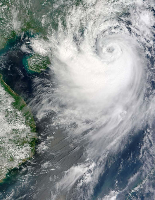 Tropical Storm Koppu Nearing Wall Decal