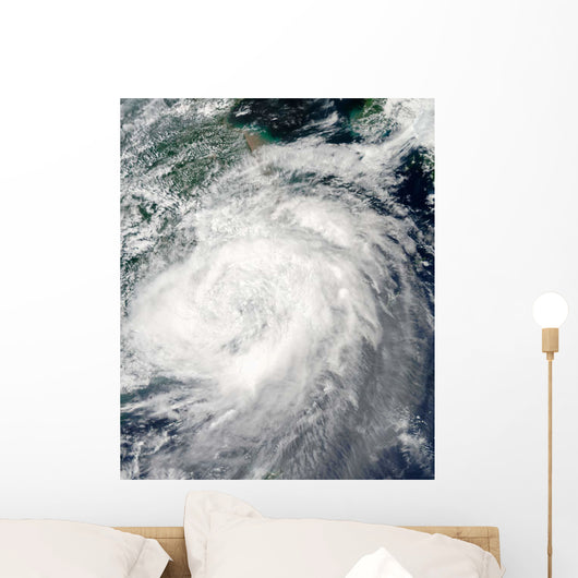 Typhoon Morakot over China Wall Decal