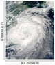 Typhoon Morakot over China Wall Decal