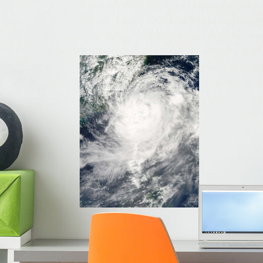 Typhoon Morakot over Taiwan Wall Decal