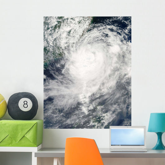 Typhoon Morakot over Taiwan Wall Decal