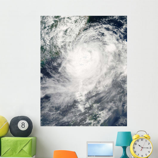 Typhoon Morakot over Taiwan Wall Decal