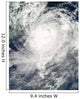 Typhoon Morakot over Taiwan Wall Decal
