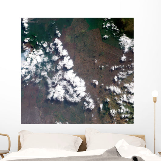 Small Plume Rises from Wall Decal Design 2