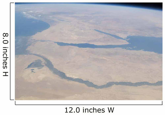 Aerial Egypt and Sinai Wall Decal