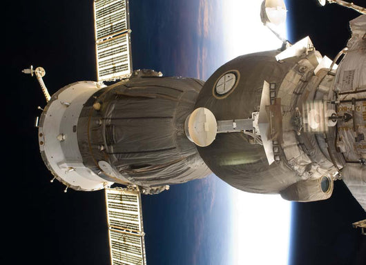 Soyuz Spacecraft Backdropped Earth Wall Decal
